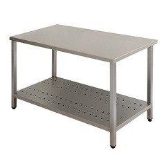 Work table Business without backsplash with perforated shelf