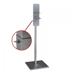 Hand sanitizer stand square-tube height-adjustment