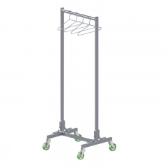 Clothes shelving with wheels