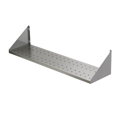 Wall perforated shelf