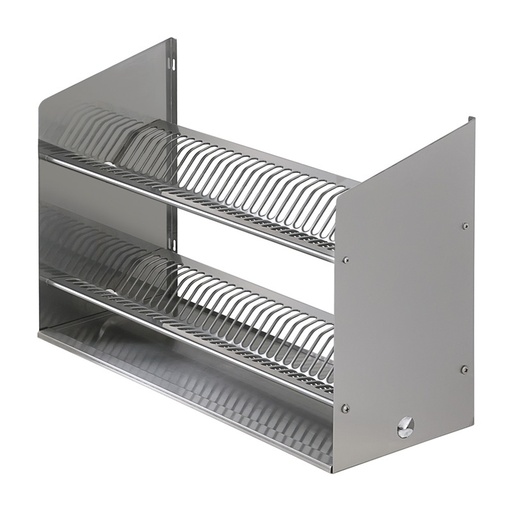 Wall-mounting shelving with dish-drainers